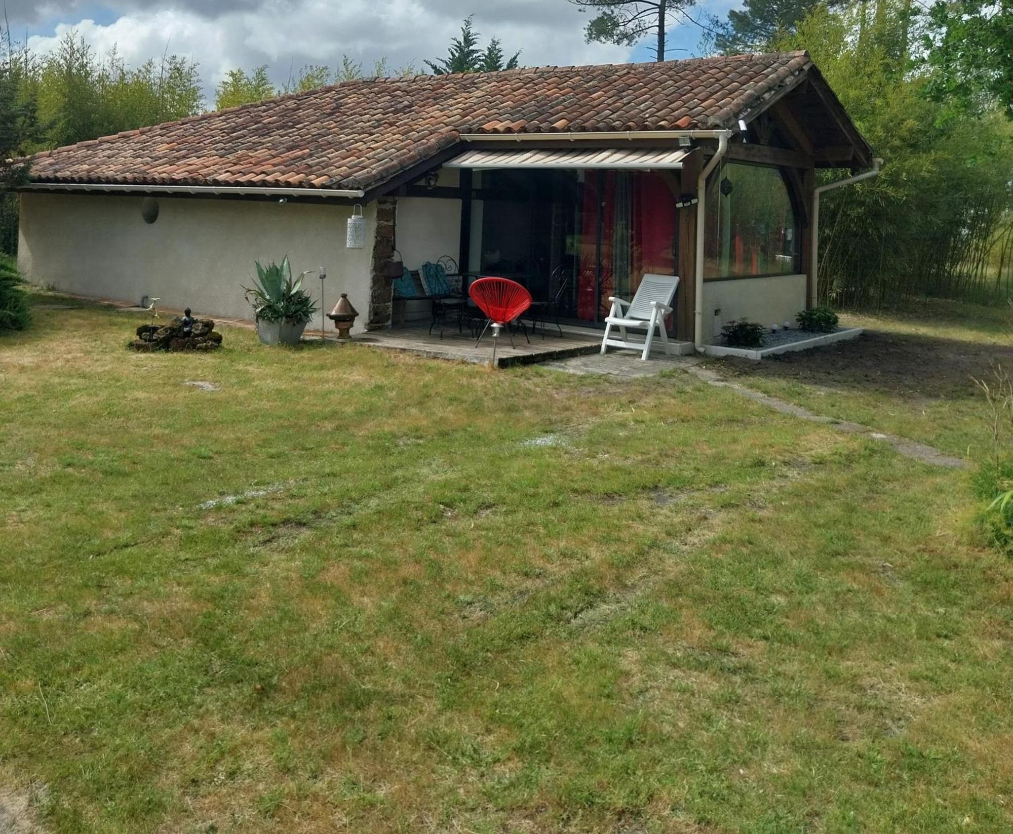 Maison Confortable Avec Terrasse En Bois Au Calme Sans Vis A Vis , 2 Chambres, Sur Un Parc De 4000M2 Arbore Et Clos Pissos Екстер'єр фото